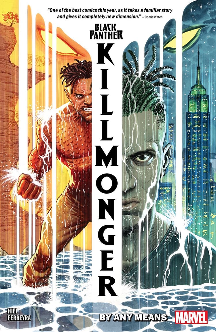 Cover to BLACK PANTHER: KILLMONGER - BY ANY MEANS.