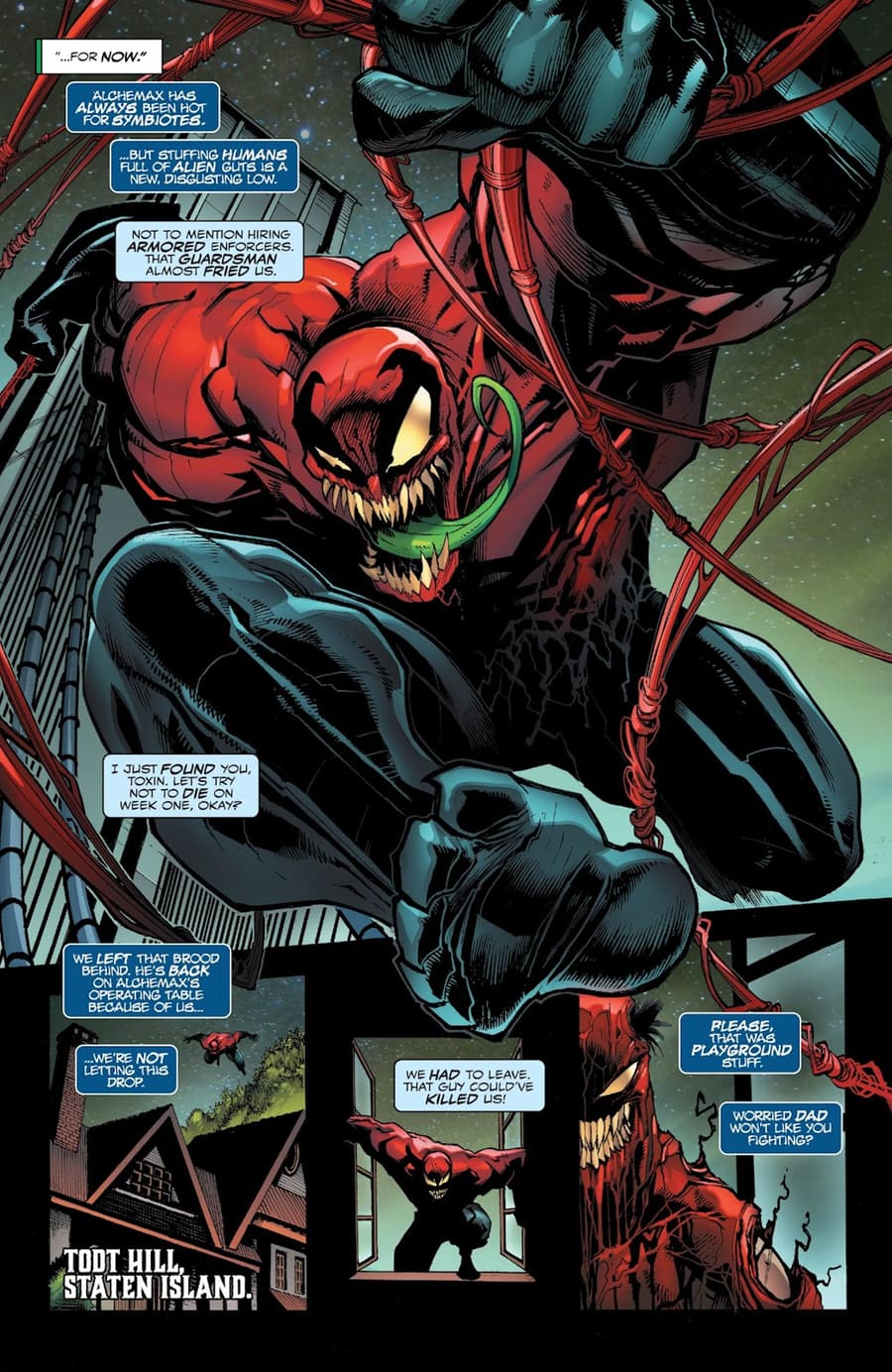 KING IN BLACK: PLANET OF THE SYMBIOTES (2021) #3 page by Steve Orlando and Gerardo Sandoval