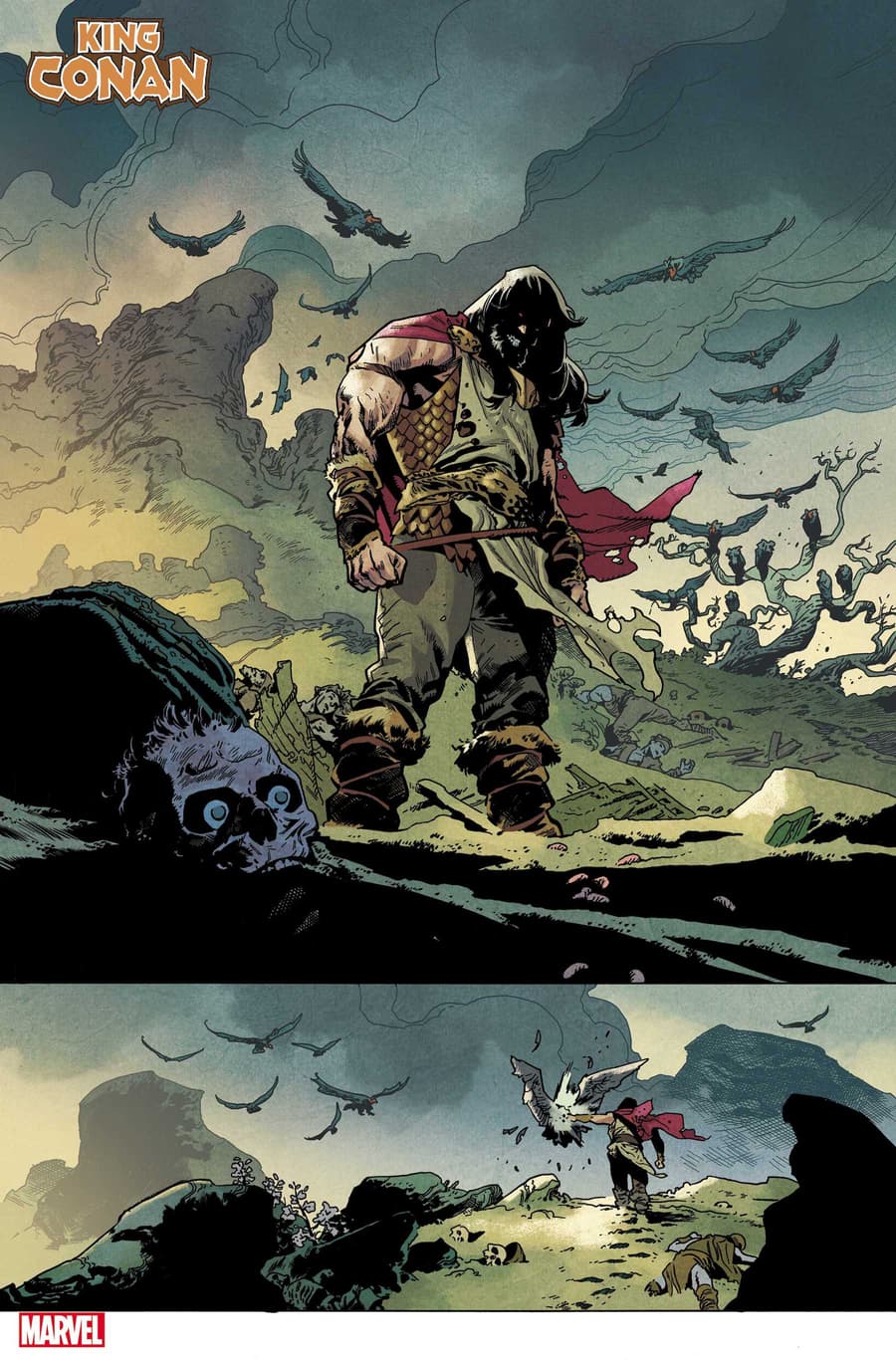 KING CONAN #1 preview art by Mahmud Asrar with colors by Matt Wilson