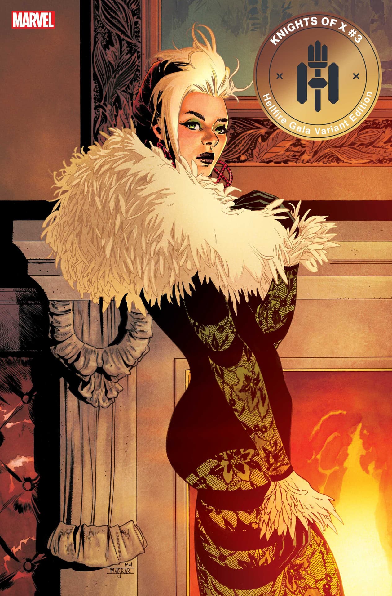 Knights of X #3 Hellfire Gala Variant Cover by Mahmud Asrar, on sale 6/22