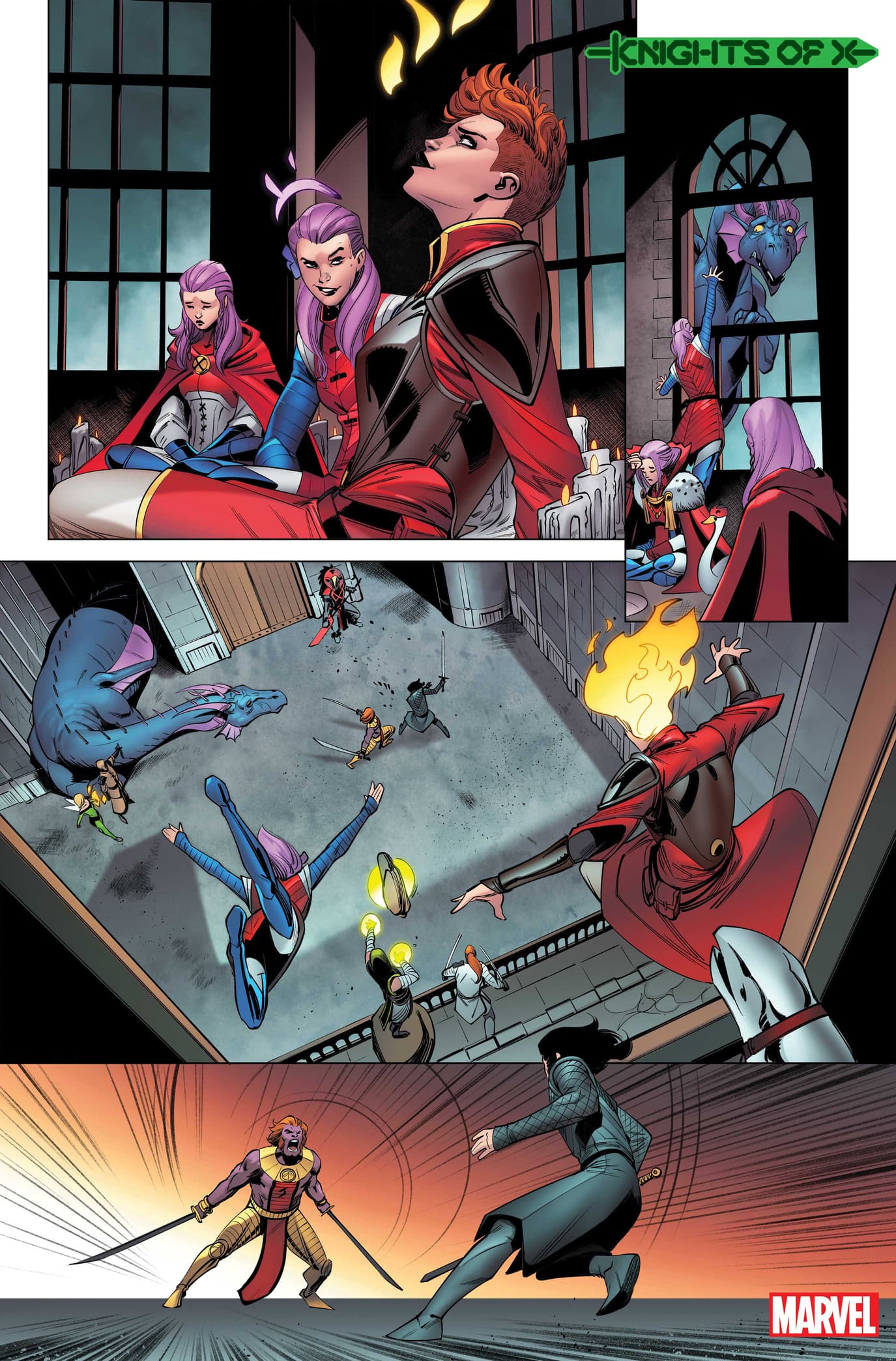 KNIGHTS OF X #2 interior artwork by Robert Quinn