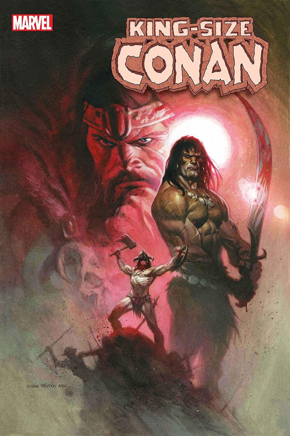 KING-SIZE CONAN #1 cover by Andrew C. Robinson