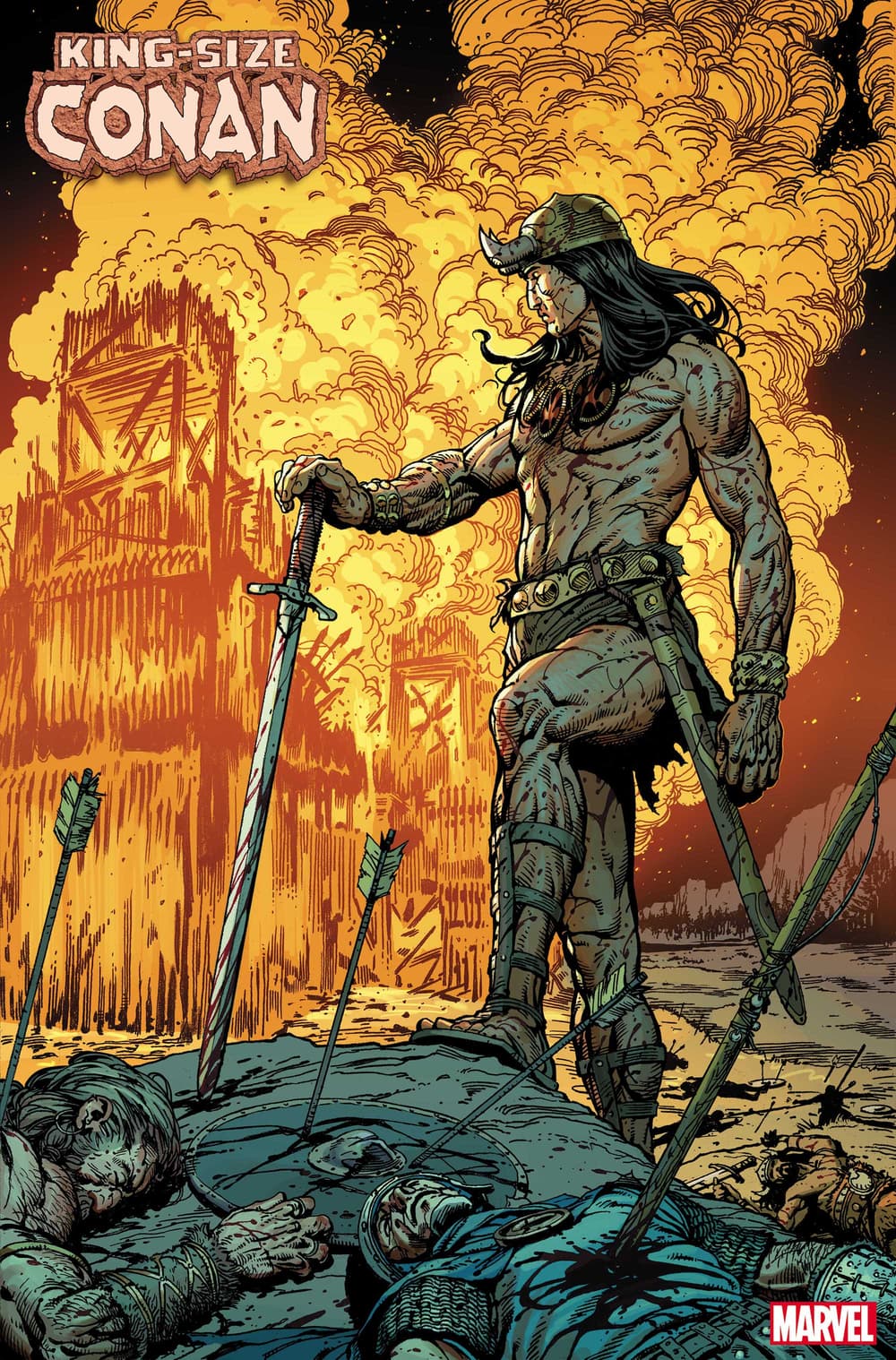 KING-SIZE CONAN #1 preview pages by Steve McNiven and Ive Svorcina