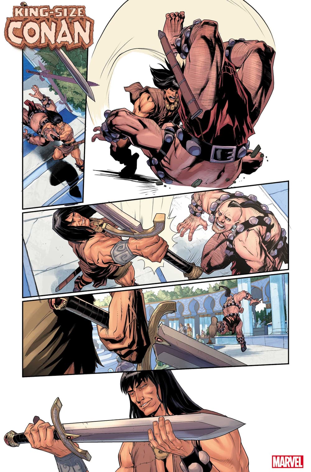 KING-SIZE CONAN #1 preview pages by Pete Woods