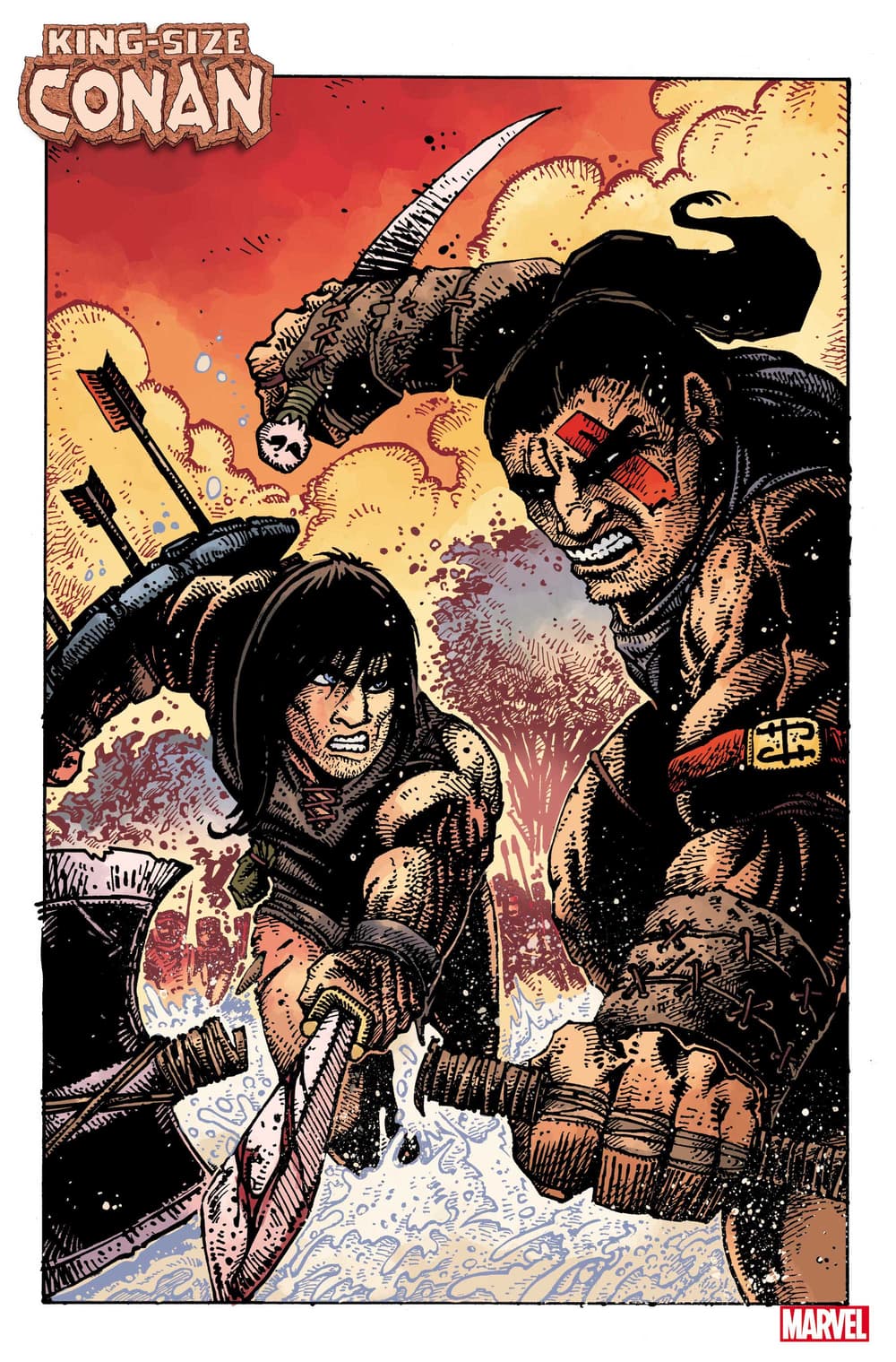 KING-SIZE CONAN #1 preview pages by Kevin Eastman and Neeraj Menon