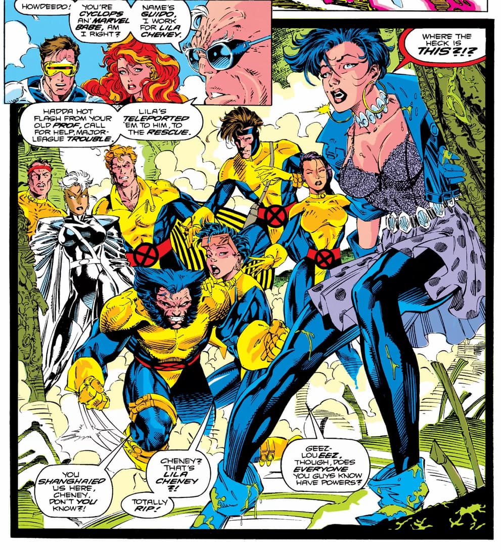 UNCANNY X-MEN (1963) #274 artwork by Jim, Lee, Scott Williams, and Joe Rosas