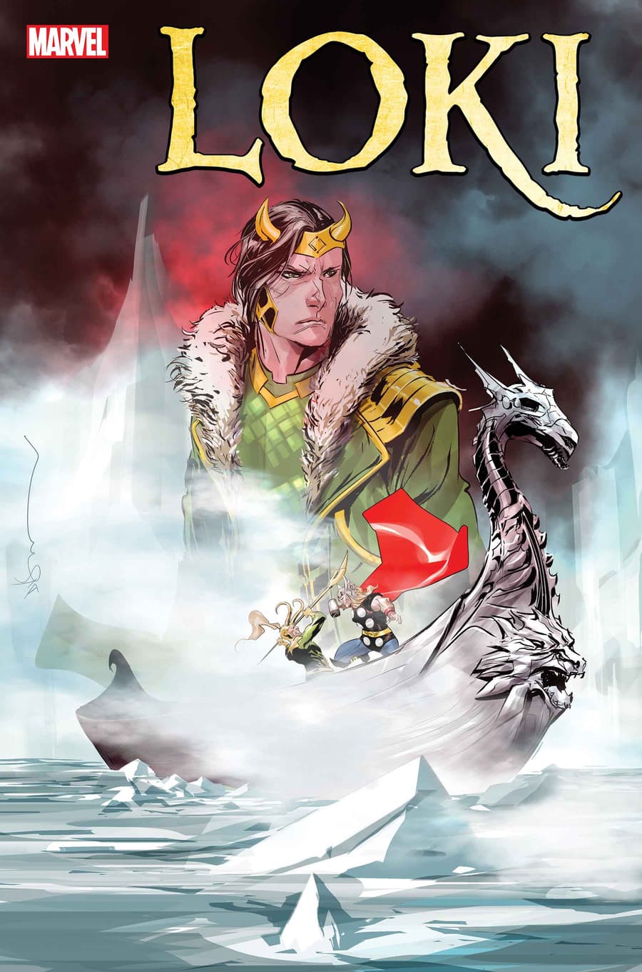 LOKI #1 cover by Dustin Nguyen