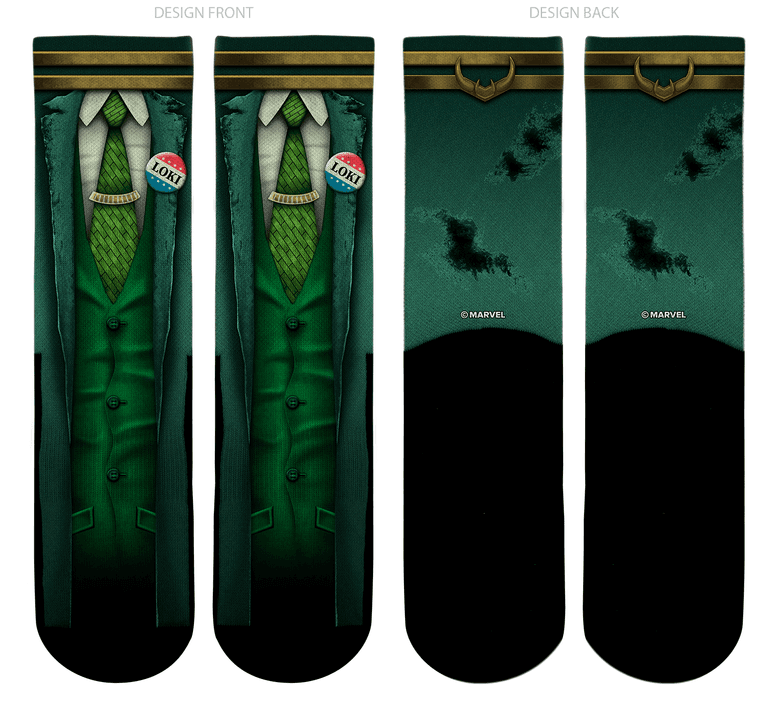 Loki Presidental Socks / shop it <a href=https://rockemsocks.com/products/loki-presidential-suit>here</a>