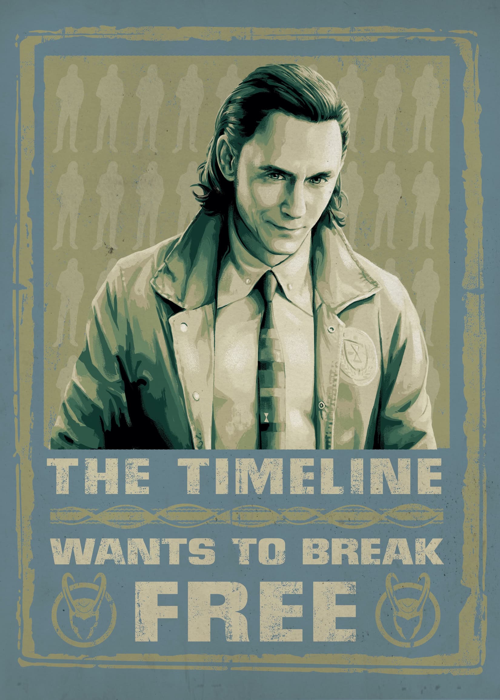 <a href=https://displate.com/displate/4681603>Loki Break Free Metal Poster</a>/ Displate