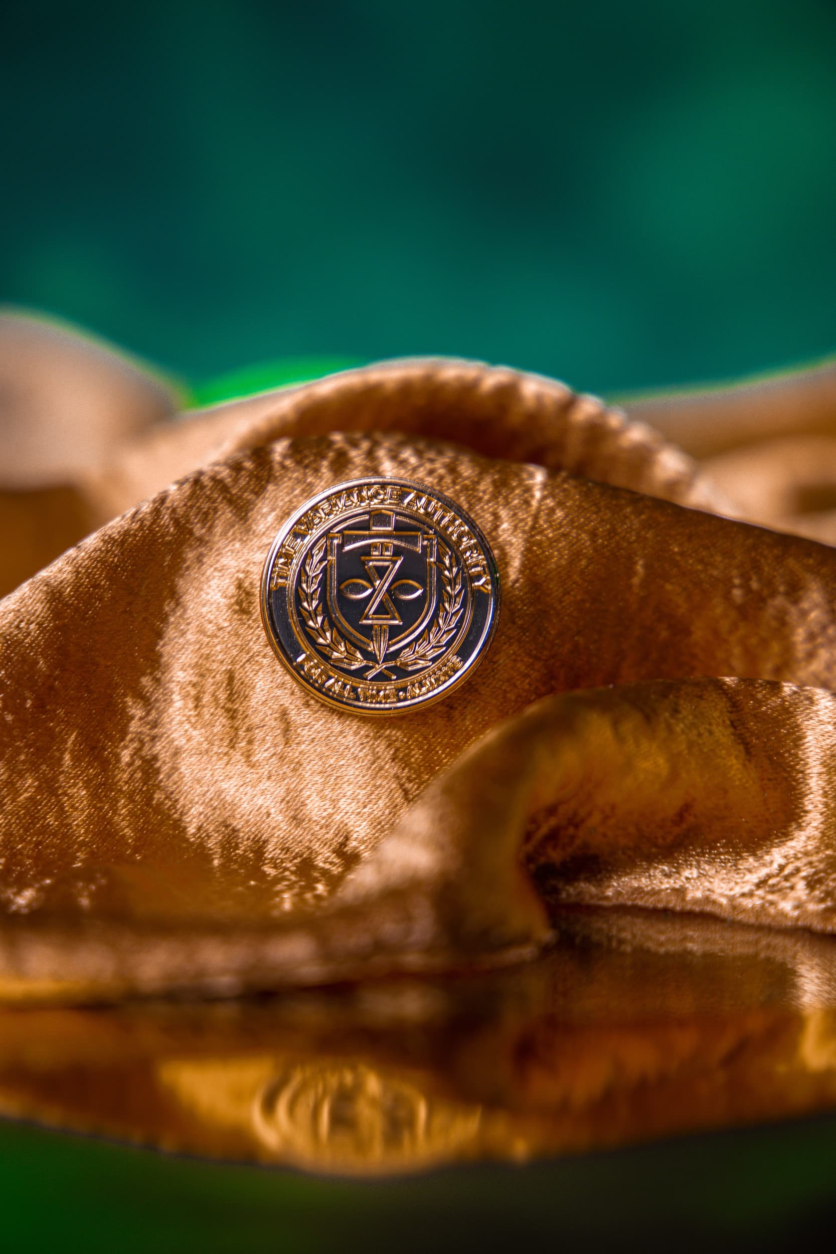 TVA Emblem Pin / shop it <a href=   https://www.zingpopculture.com.au/product/clothing/270340-marvel-the-avengers-loki-pin>here</a>