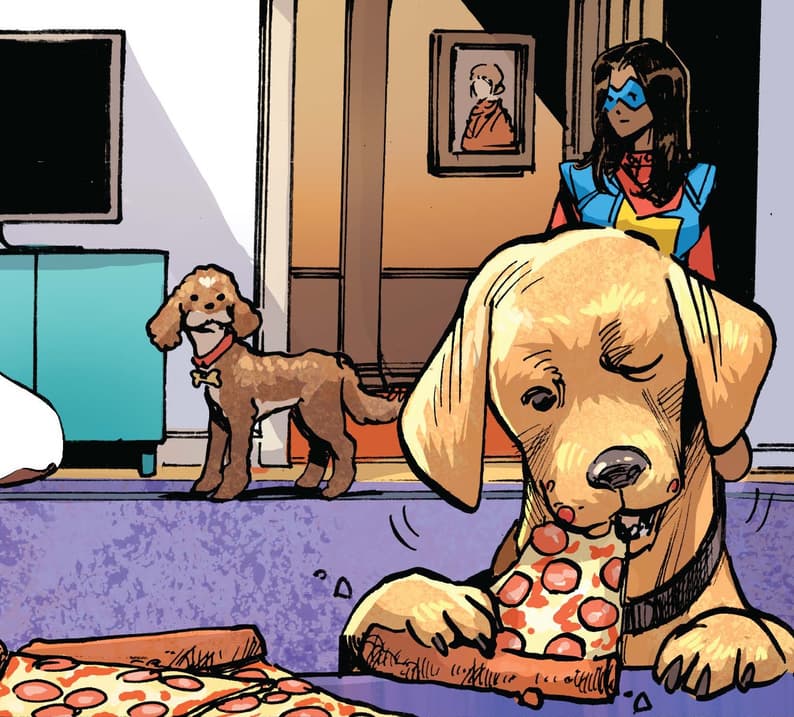 Preview panels from MARVEL MUTTS INFINITY COMIC (2023) #2.
