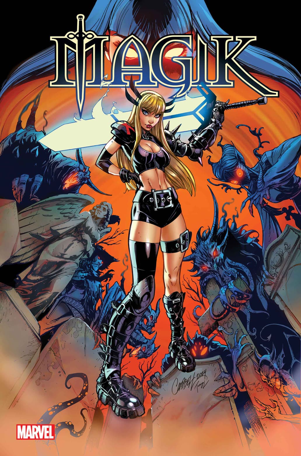 Magik #1 cover by J. Scott Campbell