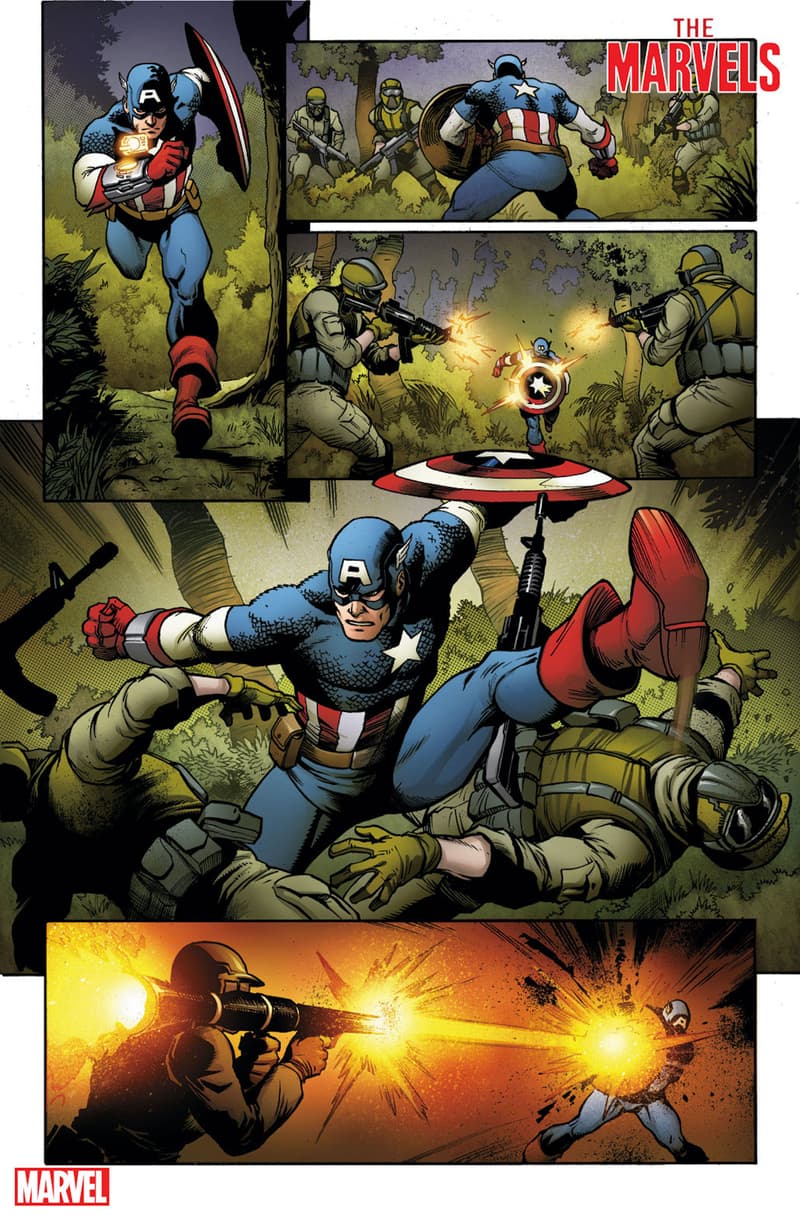 THE MARVELS #1 preview pages by Yildiray Cinar with colors by Richard Isanove