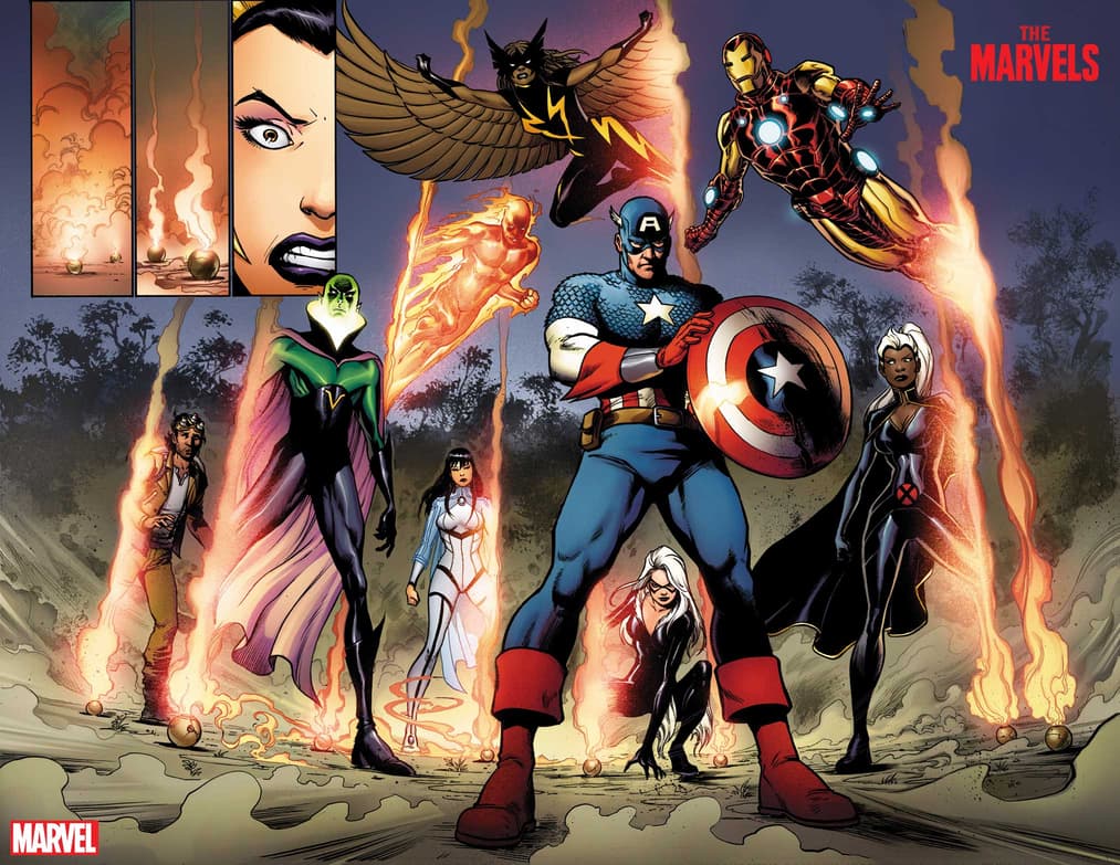 THE MARVELS #1 preview pages by Yildiray Cinar with colors by Richard Isanove