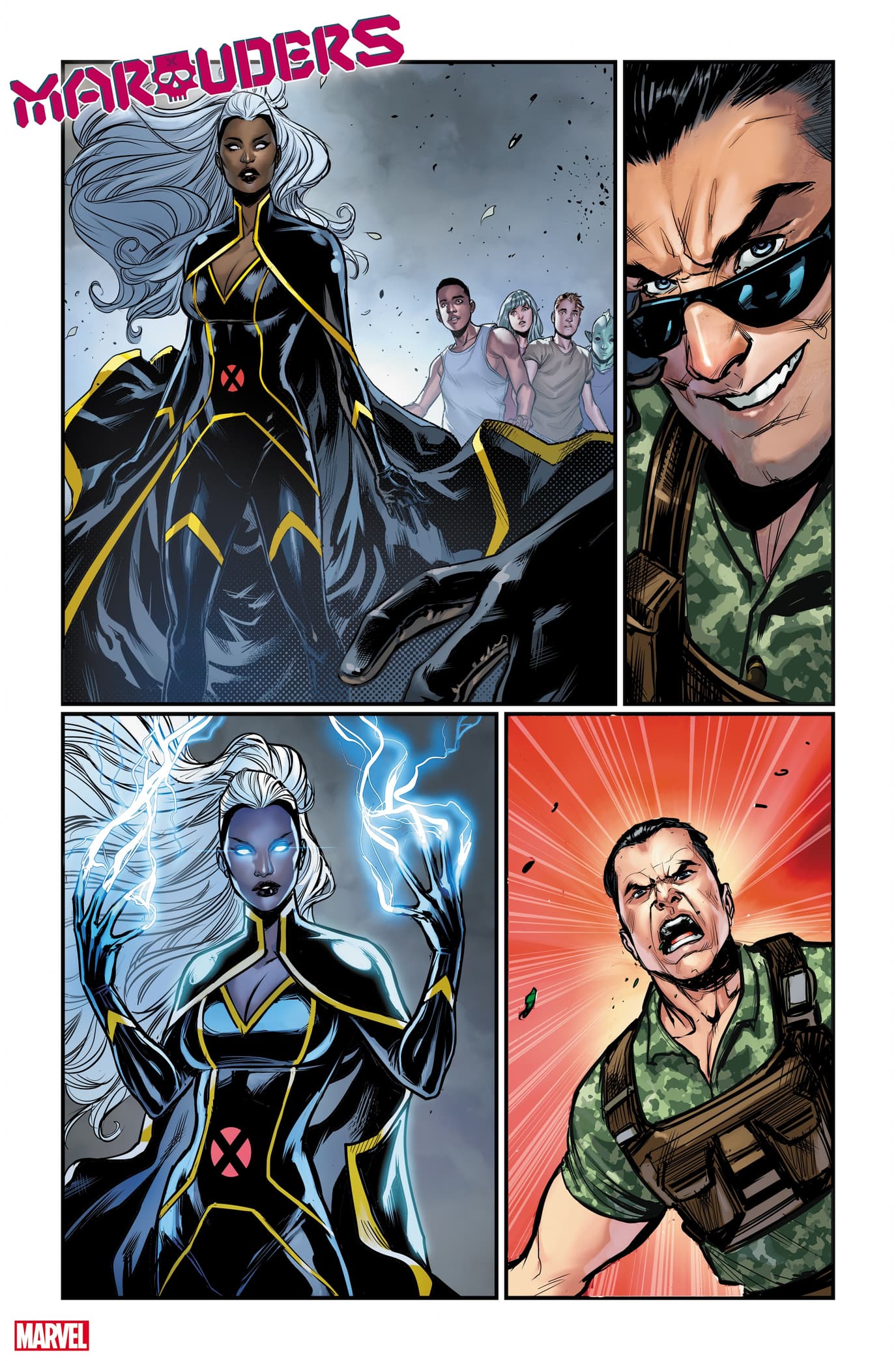 MARAUDERS #4 art by Lucas Werneck with colors by Federico Blee