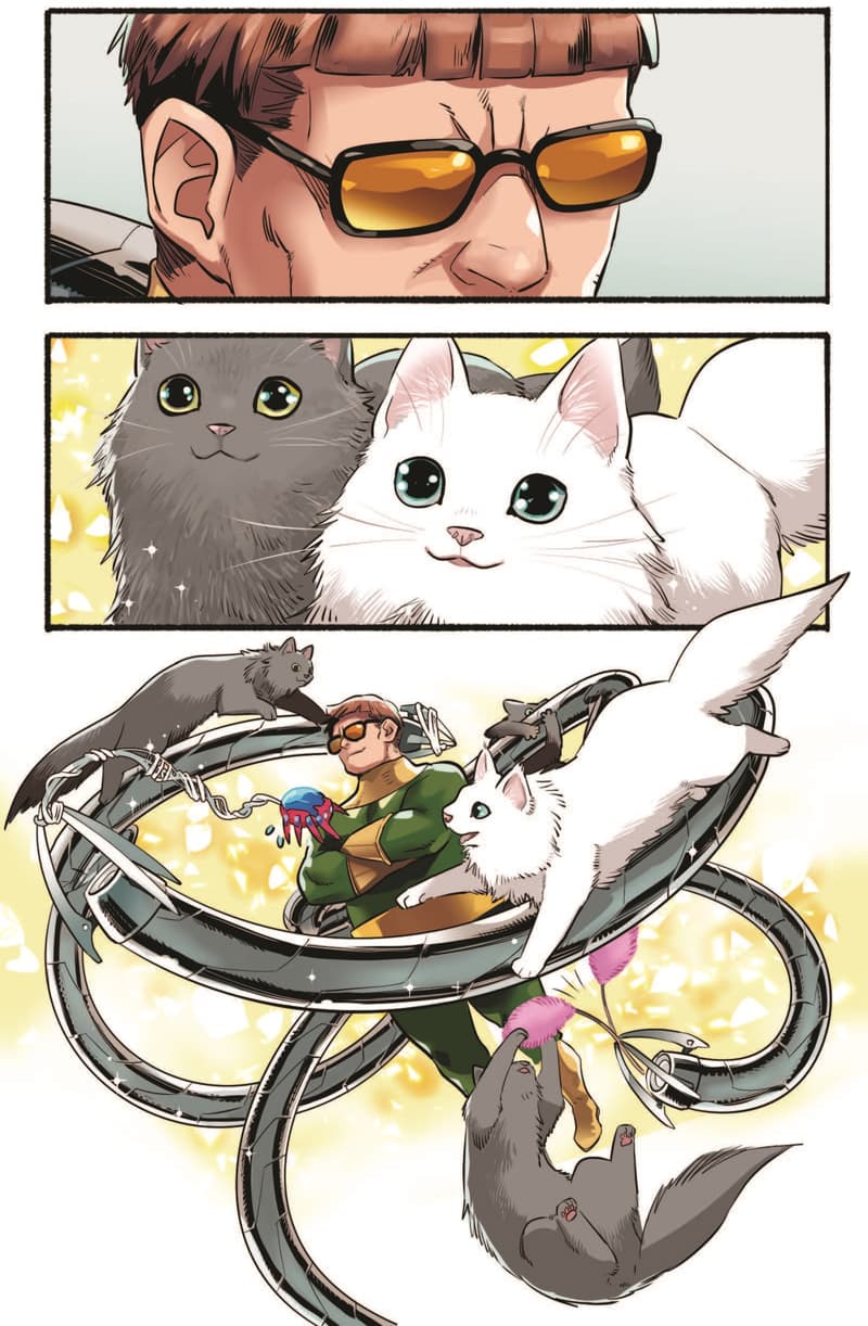 Preview panels from MARVEL MEOW INFINITY COMIC #13 by Nao Fuji.