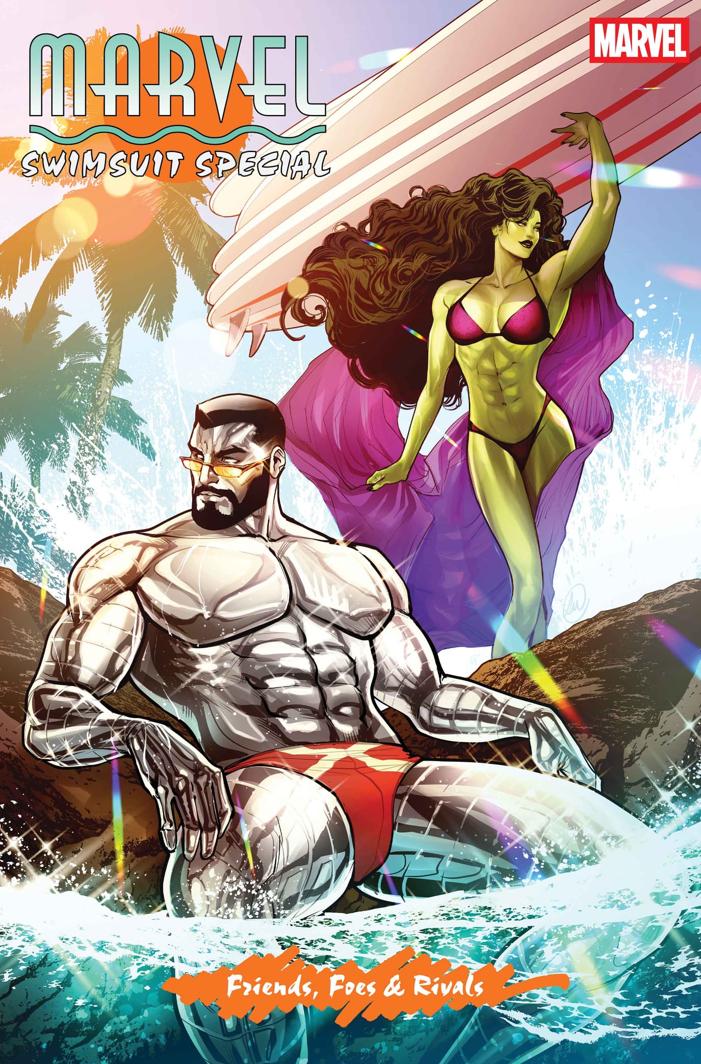 MARVEL SWIMSUIT SPECIAL: FRIENDS, FOES & RIVALS #1 Variant Cover by LUCAS WERNECK
