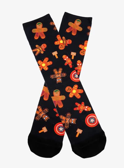 Marvel Eat The Universe Holiday Socks
