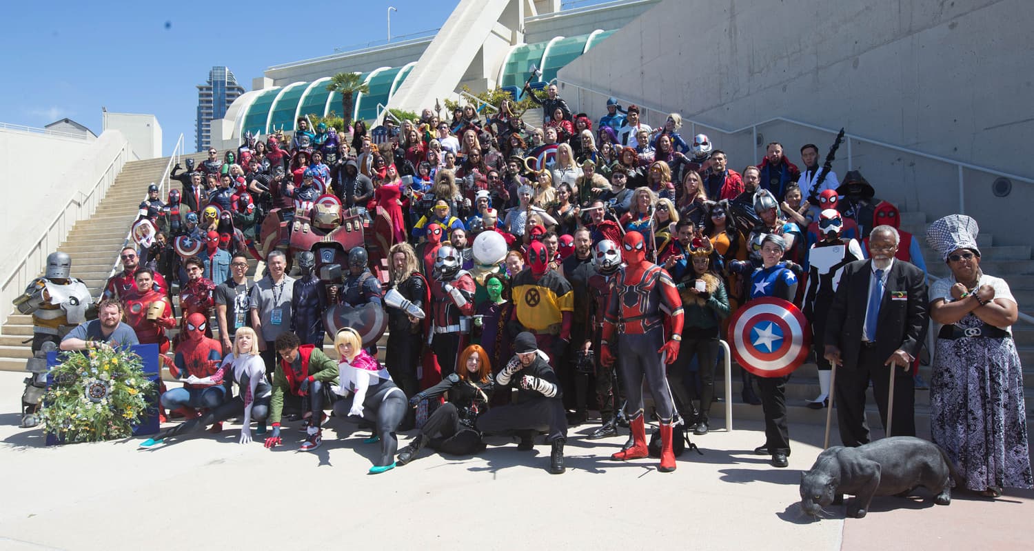 Marvel cosplayers