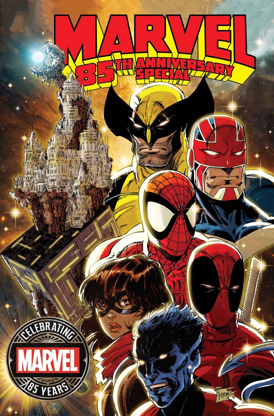 MARVEL 85TH ANNIVERSARY SPECIAL cover by Kaare Andrews