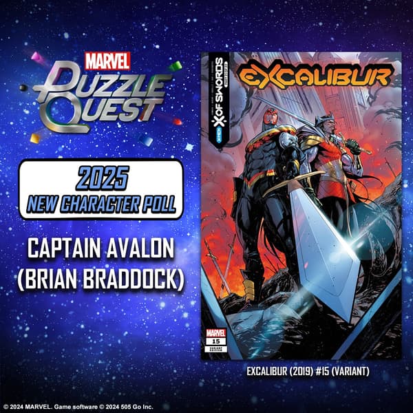 MARVEL Puzzle Quest Captain Avalon (Brian Braddock)