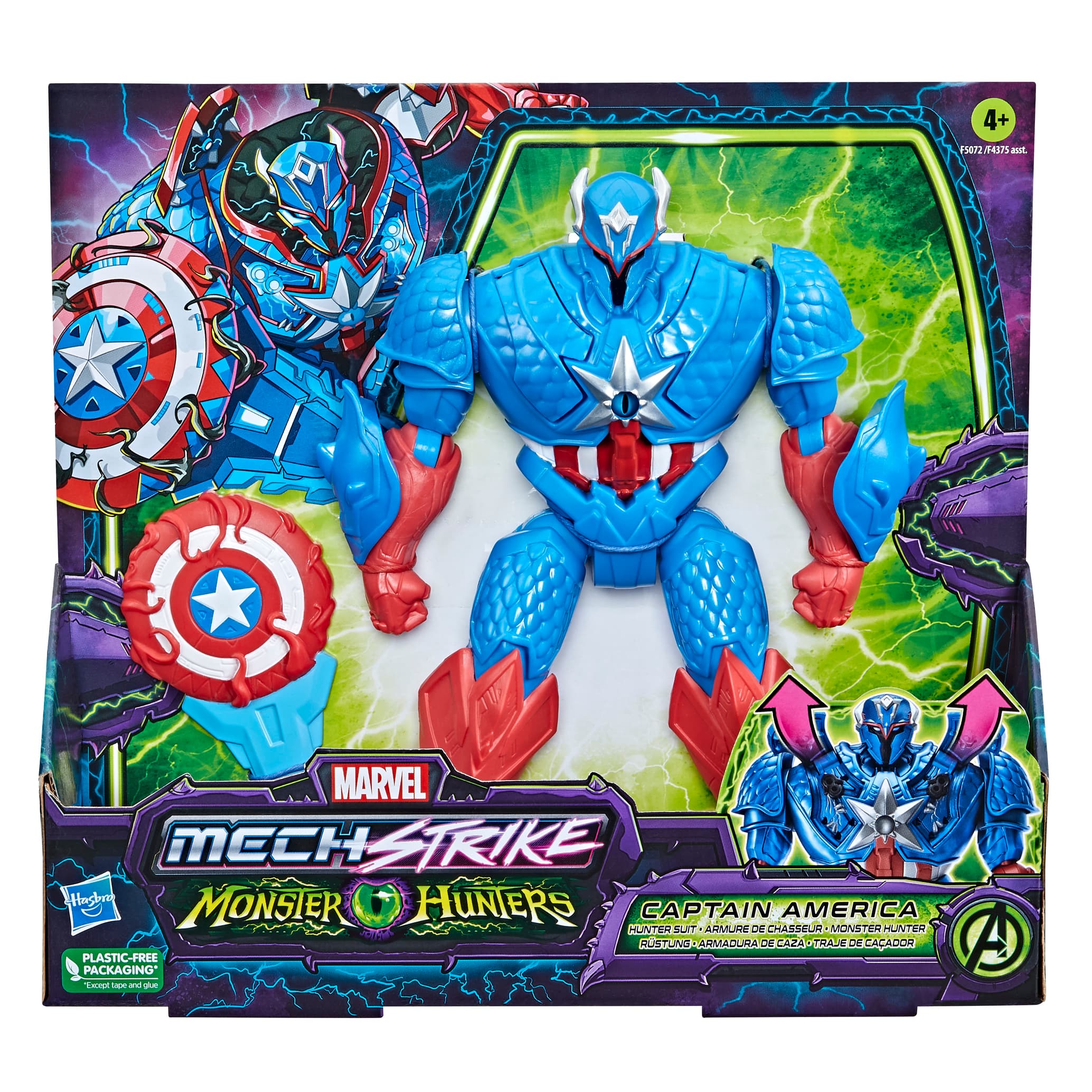 Marvel Avengers Mech Strike Monster Hunters - Lanzador Escudo Capitán  América - Marvel