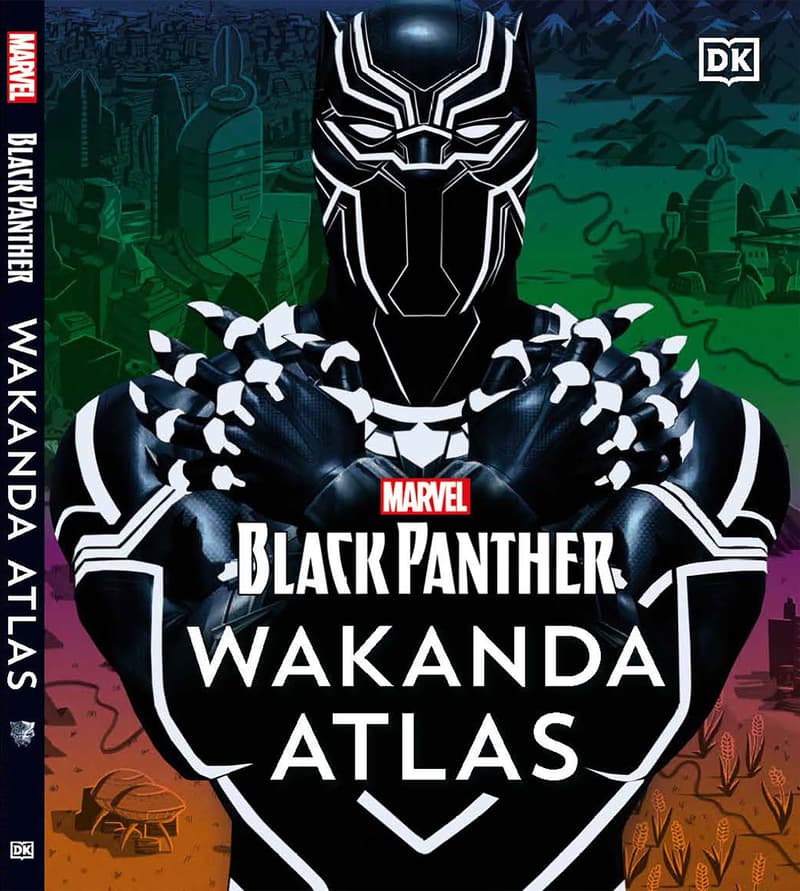 Cover to MARVEL BLACK PANTHER WAKANDA ATLAS .