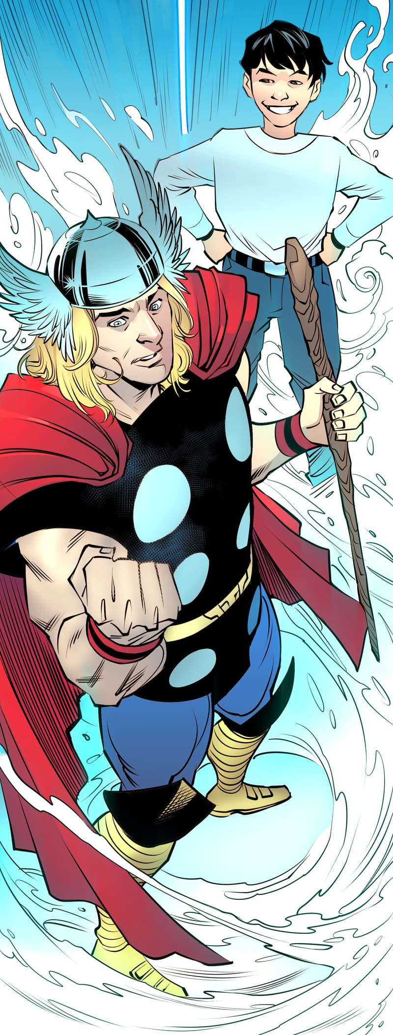 MARVEL/DC THOR/SHAZAM! INFINITY COMIC (2025) #1 interior artwork by Jethro Morales