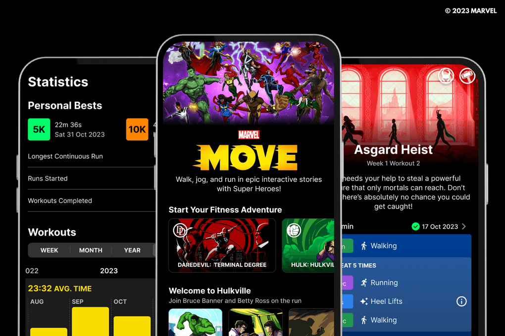 Get Fit with Marvel Heroes - Marvel Move Mobile Fitness Program Coming Soon