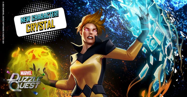 Crystal (Crystalia Amaquelin) arrives in MARVEL Puzzle Quest