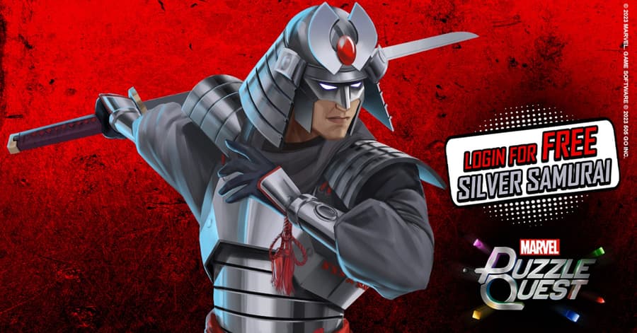 Silver Samurai (Kenuichio Harada) joins MARVEL Puzzle Quest