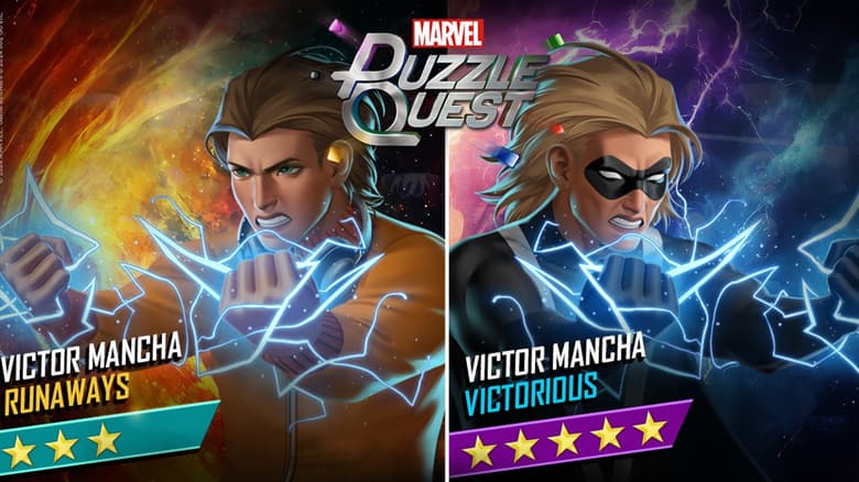 Victor Mancha (Runaways) and Victor Mancha (Victorious) join MARVEL Puzzle Quest