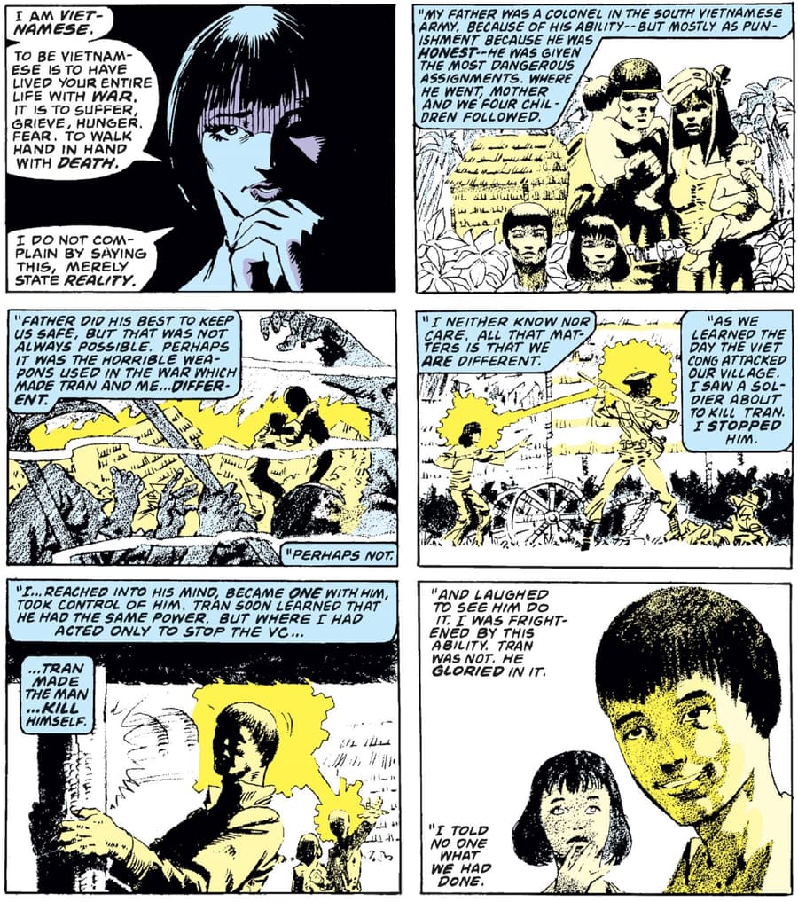 The origin of Xi'an Coy Manh in MARVEL TEAM-UP (1972) #100.
