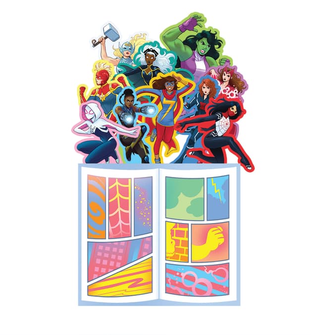 MAGNIFICENT WOMEN OF MARVEL: POP UP, PLAY, AND DISPLAY!