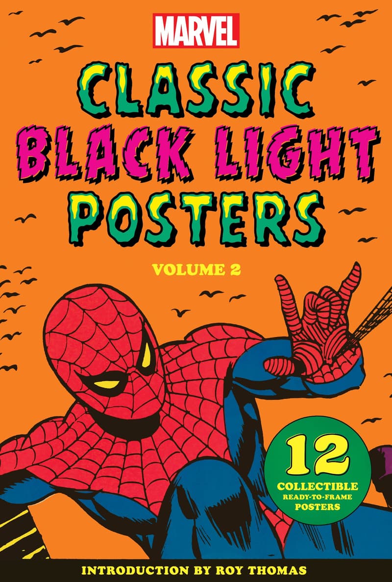 Marvel Classic Black Light Collectible Poster Portfolio Volume 2 cover