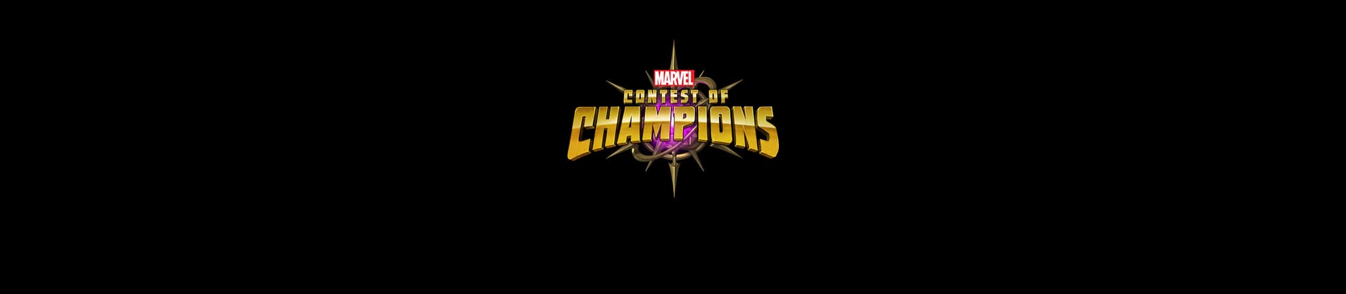 Marvel's Contest of Champions Game Logo on Black
