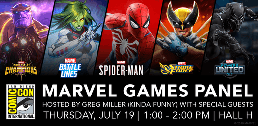 SDCC 2018 Games schedule