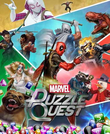 Marvel Puzzle Quest Game Poster Sanatı