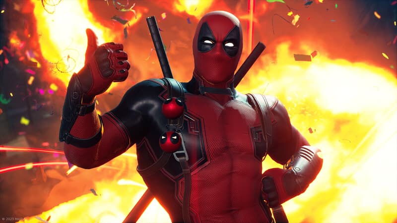Marvel's Midnight Suns Deadpool Thumbs Up Explosion