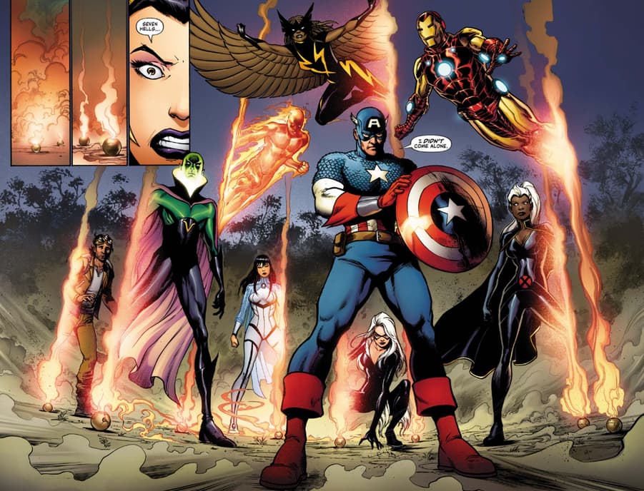 THE MARVELS (2021) #1 artwork by Yildiray Cinar and Richard Isanove