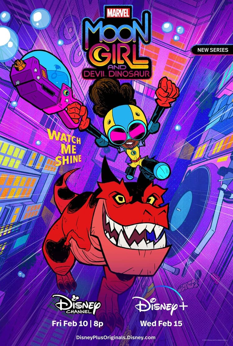 Marvel's Moon Girl and Devil Dinosaur poster