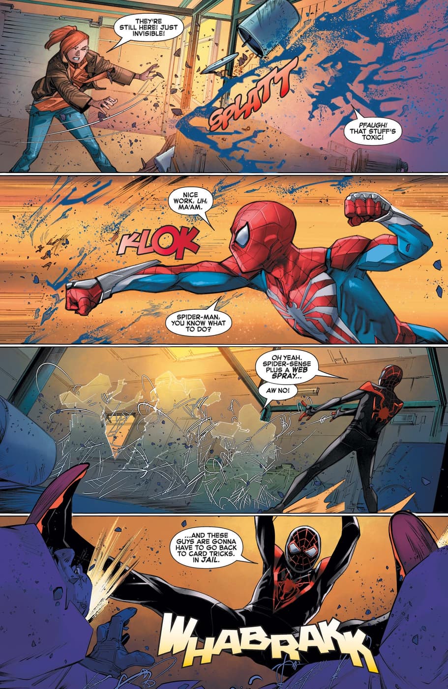 Preview from MARVEL’S SPIDER-MAN 2 (2023) #1 by Christos Gage, Ig Guara, and Rachelle Rosenberg.