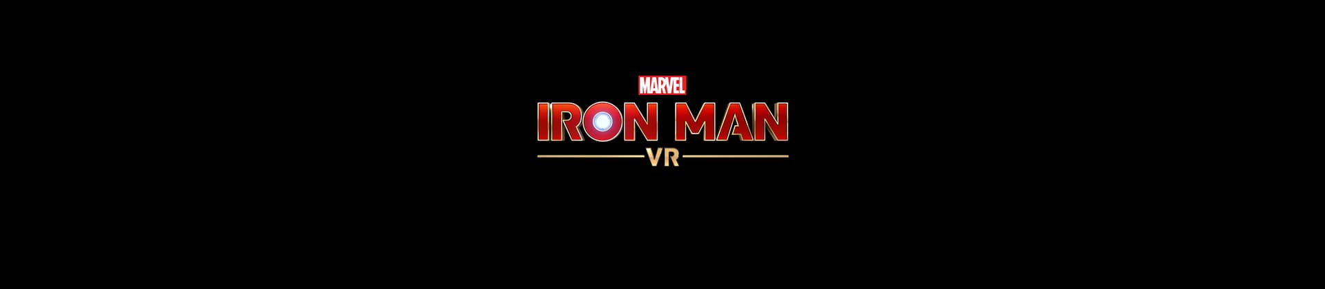 Marvel's Iron Man VR Game Logo On Black