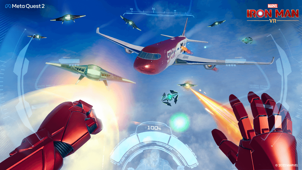Marvel's Iron Man VR Cinematic Plane Drone Attack