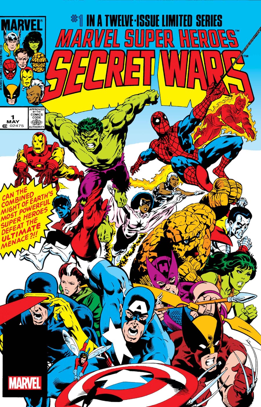 MARVEL SUPER HEROES SECRET WARS #1 FACSIMILE EDITION cover by Mike Zeck