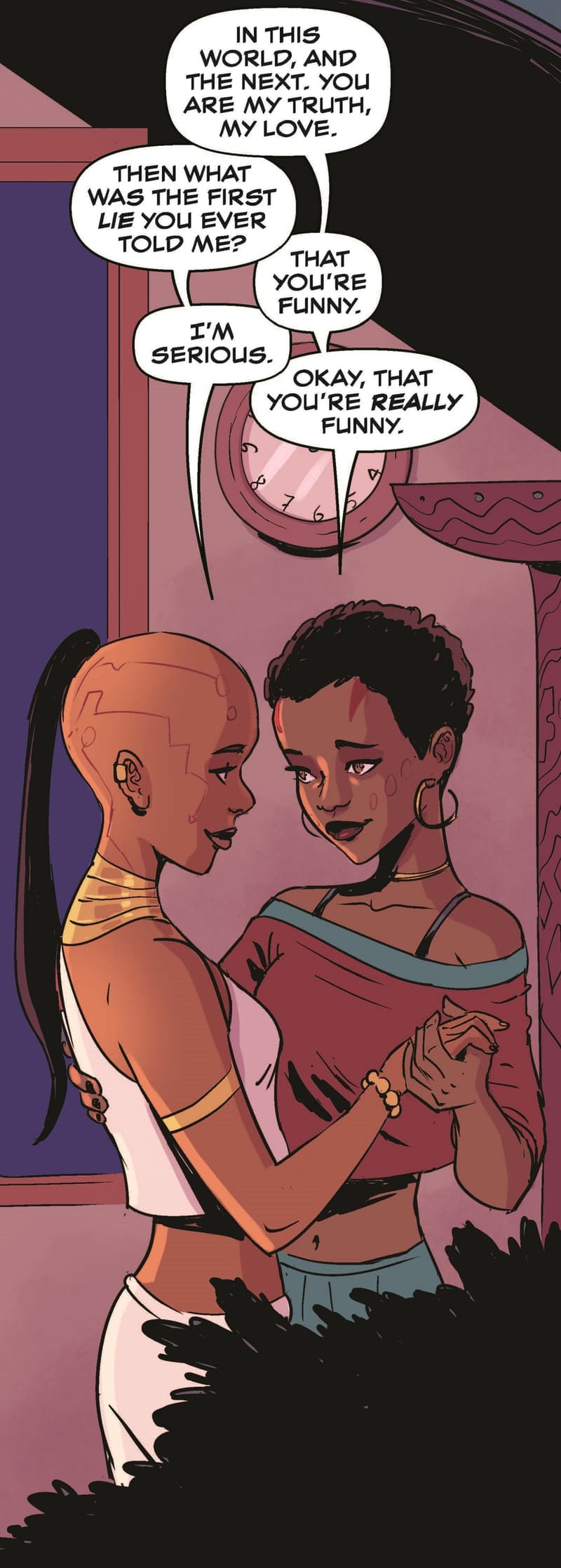 Preview panels from MARVEL’S VOICES: AYO & ANEKA INFINITY COMIC (2022) #57.