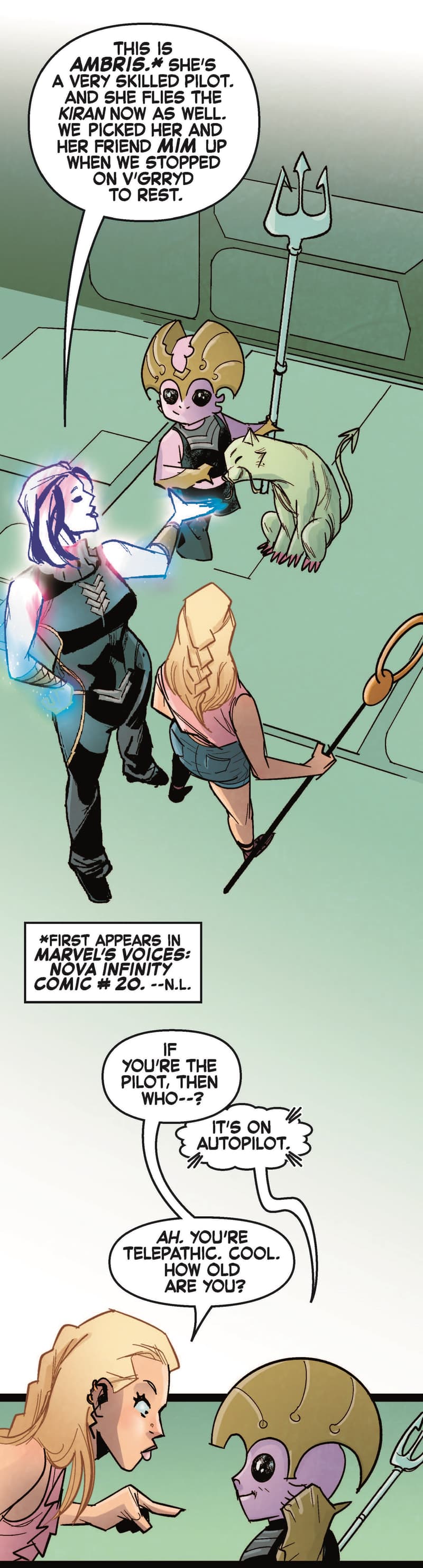 Preview panels from MARVEL’S VOICES: RUNAWAYS INFINITY COMIC #58.
