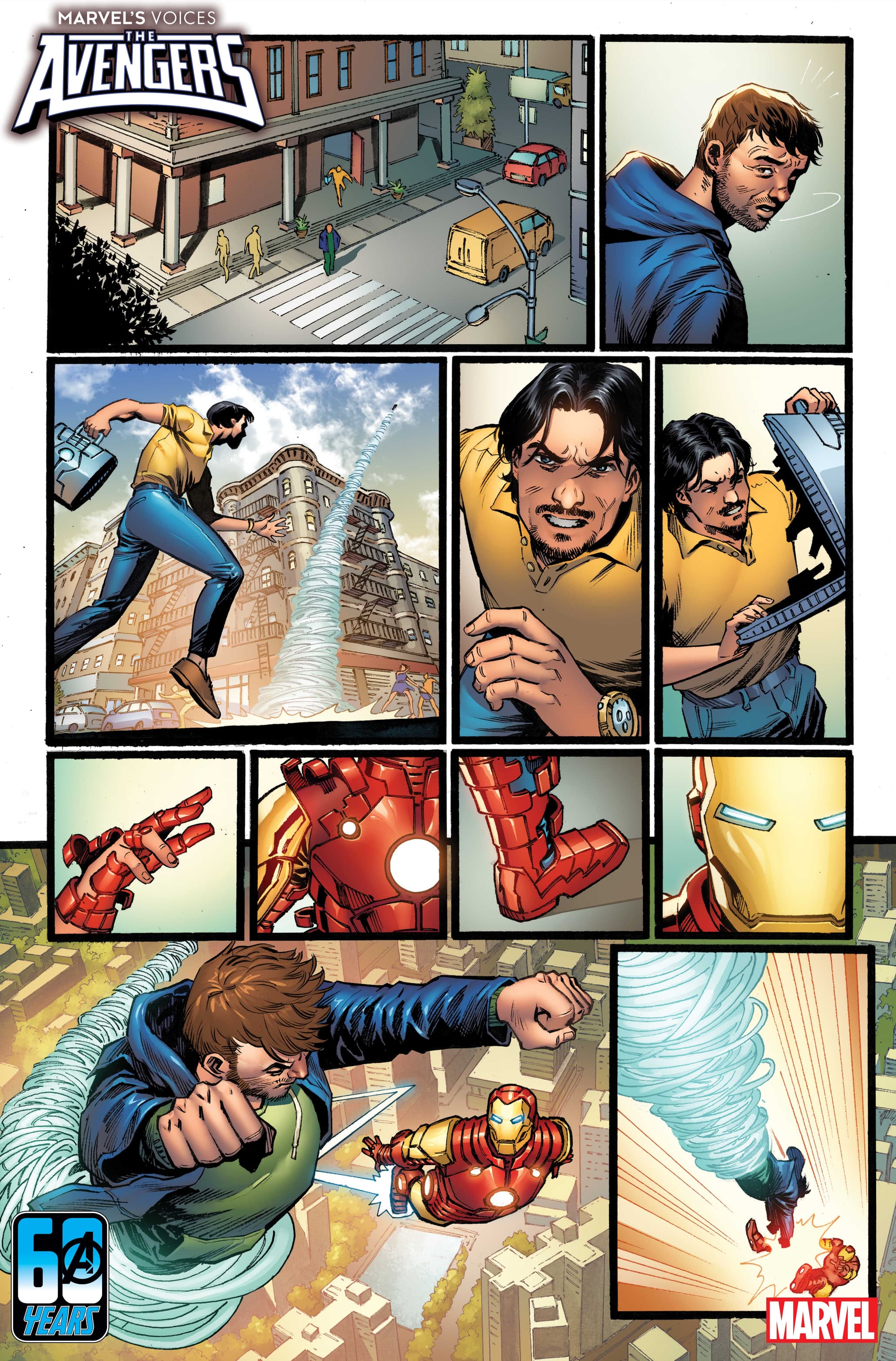 MARVEL’S VOICES: AVENGERS #1 interior artwork by Tadam Gyadu