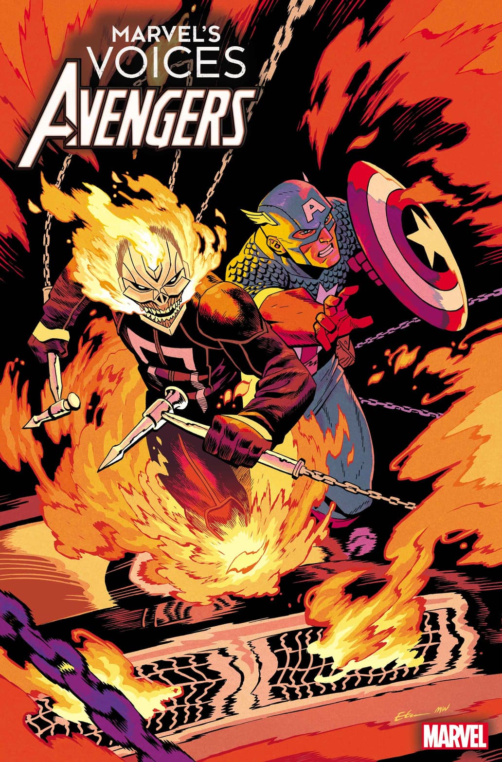 MARVEL’S VOICES: AVENGERS #1 variant cover by Ethan Young