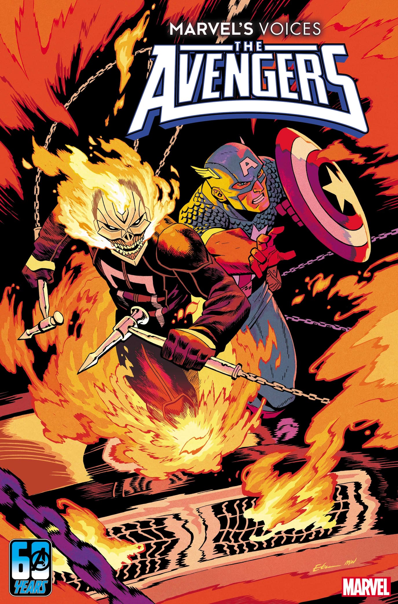 MARVEL’S VOICES: AVENGERS #1 variant cover by Ethan Young